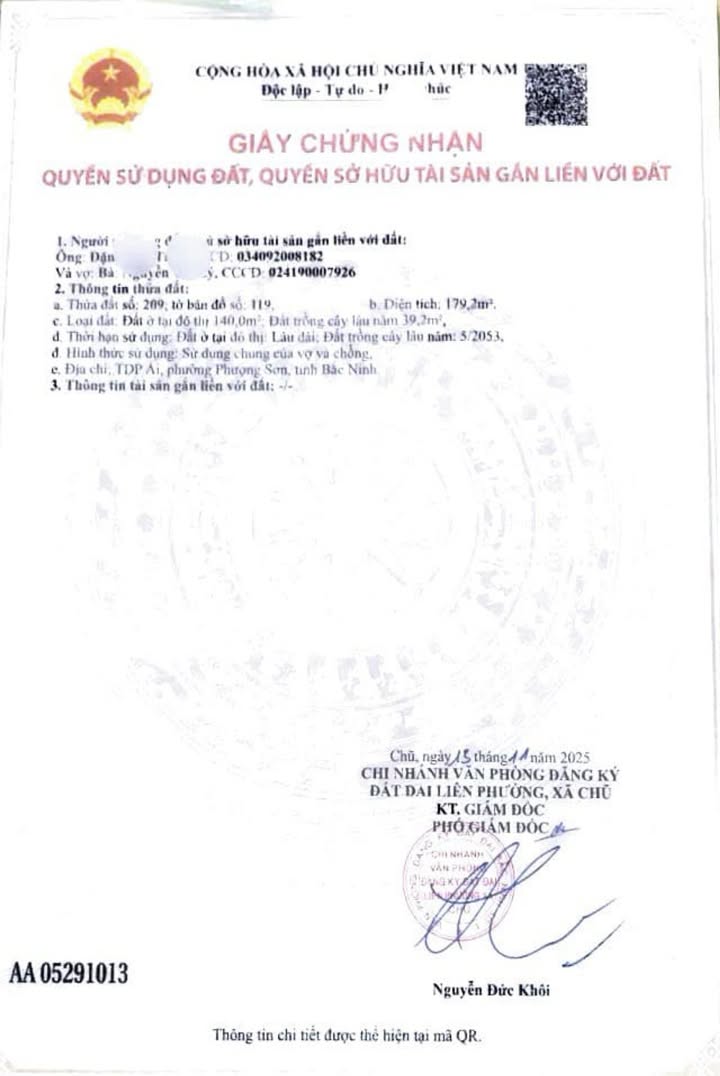 Đất 2 Lô Liền Kề TDP Ải, Phường Phượng Sơn, Bắc Ninh 179.2m² - Đầu Tư Sinh Lời Ngay!