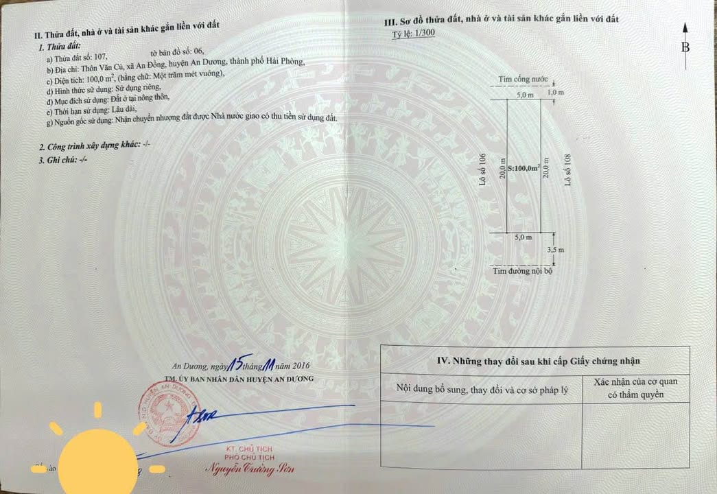 Đất nền 100m² tại Chung cư Văn Cú, An Đồng - Sổ đỏ chính chủ chỉ 1.65 tỷ!