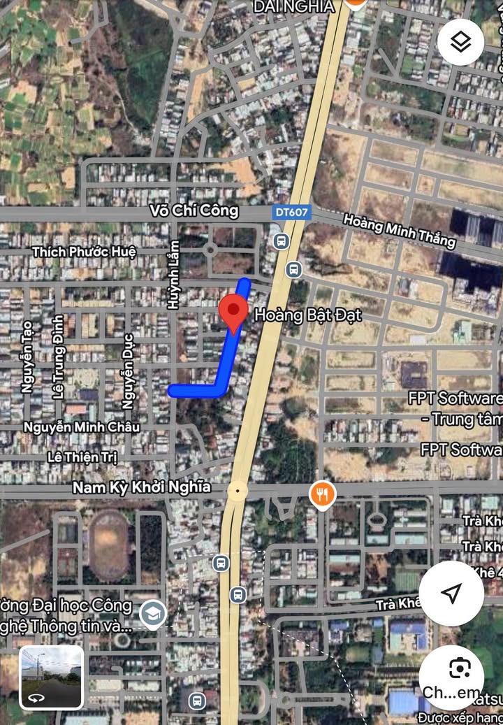 Lô đất 2 mặt tiền Hoàng Bật Bạt, Ngũ Hành Sơn 156.8m² - Cơ hội đầu tư tuyệt vời!