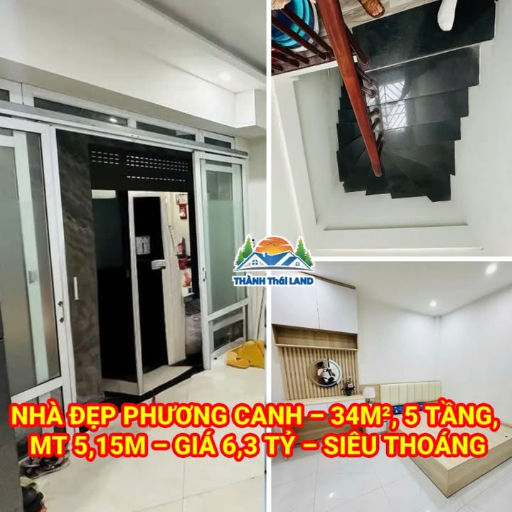Nhà đẹp Phương Canh 34m², 5 tầng, mặt tiền 5,15m – Giá 6,3 tỷ - Cơ hội hiếm có!