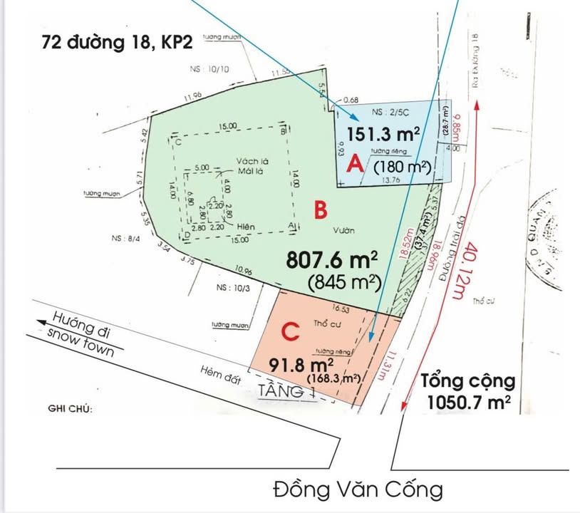 Đất mặt tiền Thạnh Mỹ Lợi, TP. Thủ Đức 1050m² giá 115 tỷ - Đầu tư sinh lời ngay!