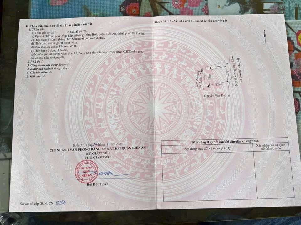 Đất nền góc 3 mặt tiền tại Đồng Lập, Kiến An 64m² giá chỉ 1.75 tỷ - Cơ hội không thể bỏ lỡ!