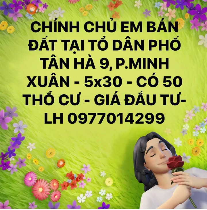 Đất nền chính chủ tại Tổ dân phố Tân Hà 9, phường Minh Xuân 150m² - Giá đầu tư hấp dẫn!