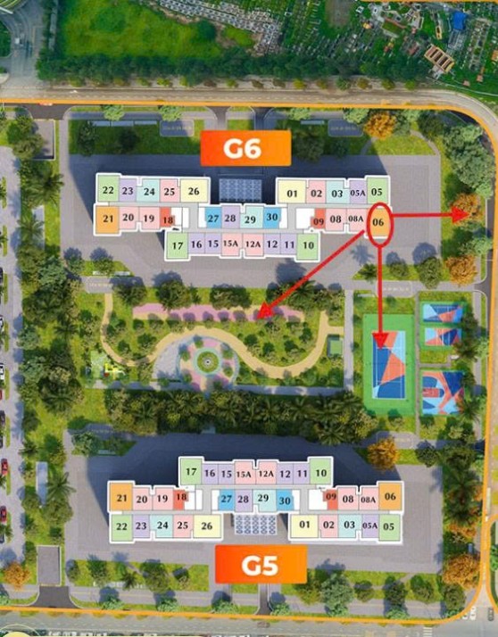 Căn hộ 3 phòng ngủ Tòa G6 Sola Park 75m² giá 6.4 tỷ - Căn góc thoáng đẹp!