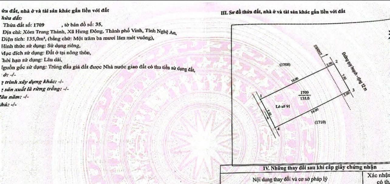 Đất nền đẹp Hưng Đông Vinh 135m² giá thỏa thuận - Tiện ích xung quanh đầy đủ!