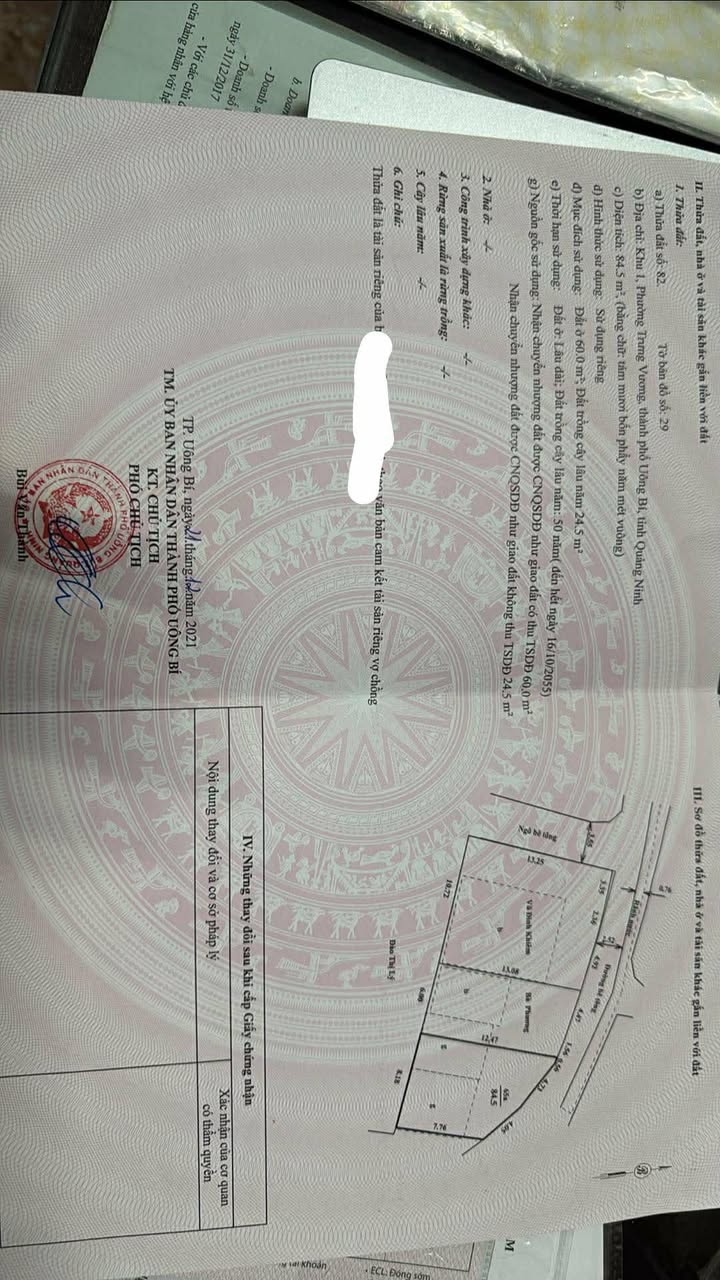 Đất nền Trương Vương Uông Bí 84.5m² giá thỏa thuận - Cơ hội đầu tư sinh lời