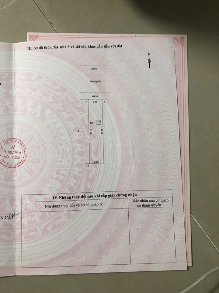 Đất nền 300m² lốc J21, đường NJ9 Tân Uyên - Giá cả thỏa thuận hấp dẫn!