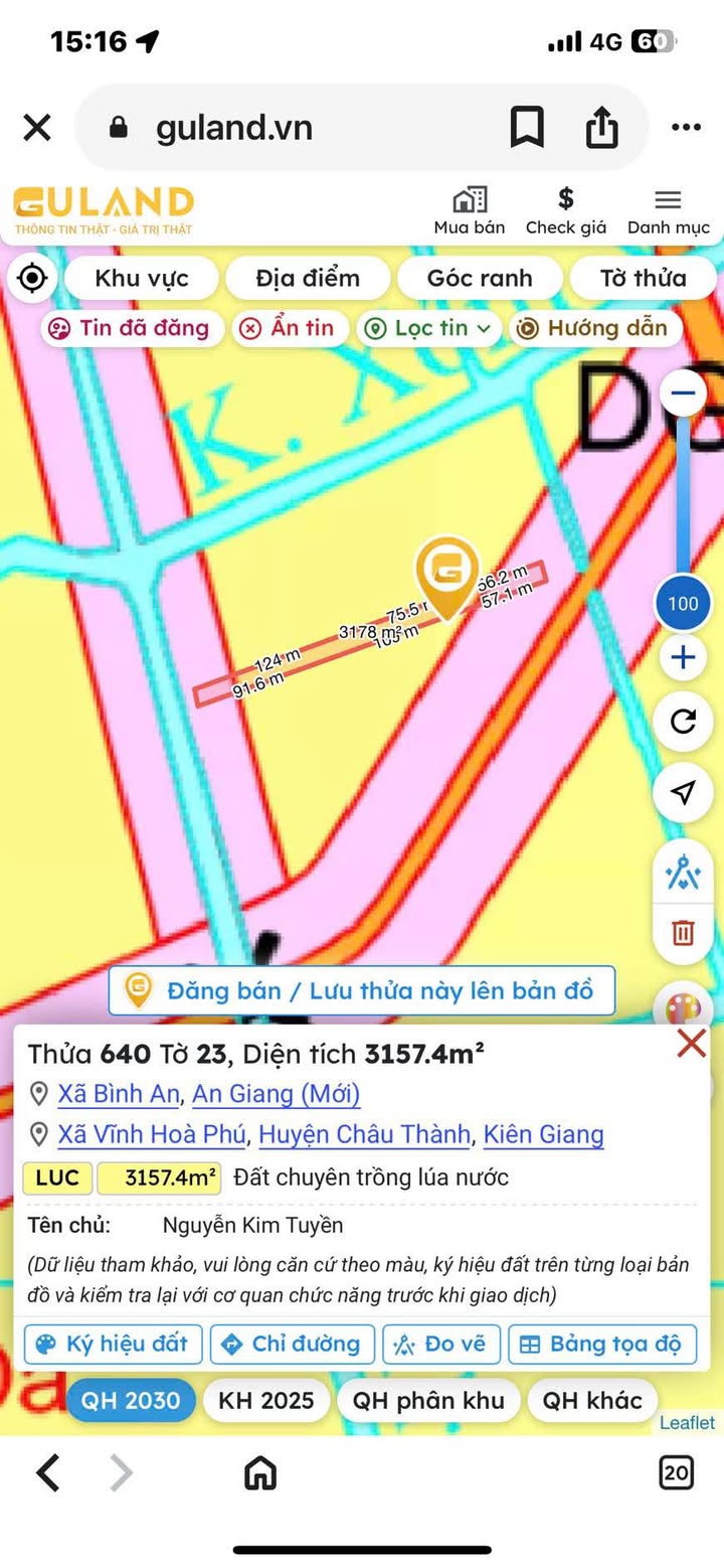 Đất 2 mặt tiền đường Lâm Quang Ky, Vĩnh Hòa Phú, 3000m² - Đầu tư sinh lời ngay!