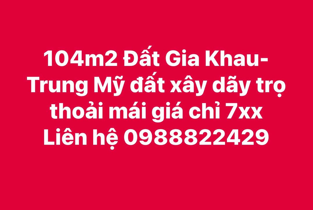 Đất nền Trung Mỹ, Bình Xuyên 104m² giá chỉ 700 triệu - Tiềm năng sinh lời cao!