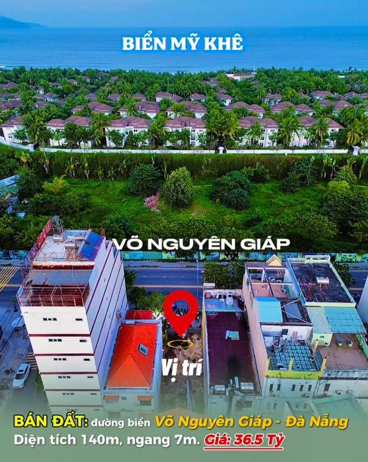 Đất nền Ngũ Hành Sơn 140m² giá thỏa thuận - Sát biển chỉ vài bước chân!