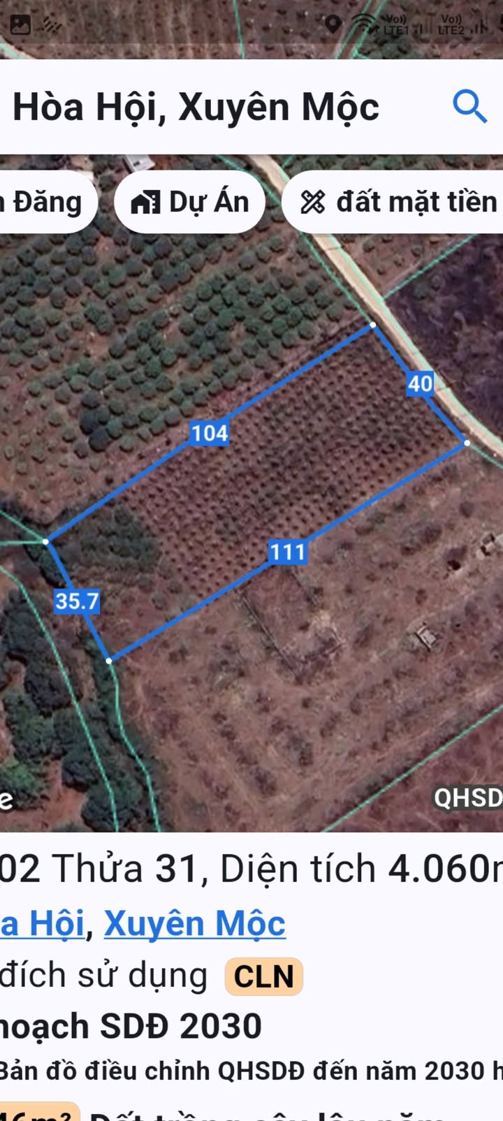 Đất nền Hòa Hội Xuyên Mộc 4000m² giá chỉ 450 triệu - Đầu tư sinh lời ngay!