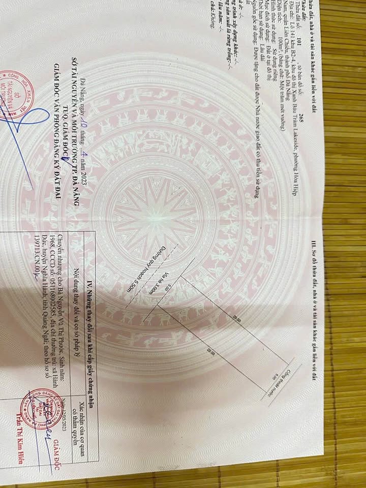 Đất nền Lakeside Hòa Hiệp Nam 100m² giá 3.55 tỷ - Sổ hồng chính chủ, vị trí đắc địa!