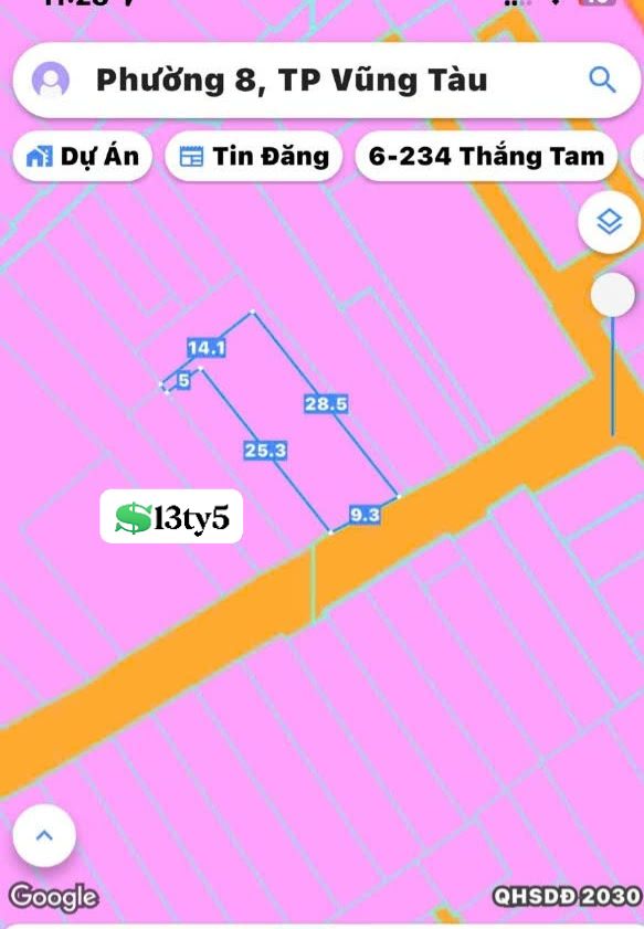 Đất Biệt Thự Bình Giã, P. Tam Thắng, 258m² giá chỉ 13.5 tỷ - Đầu tư sinh lời!