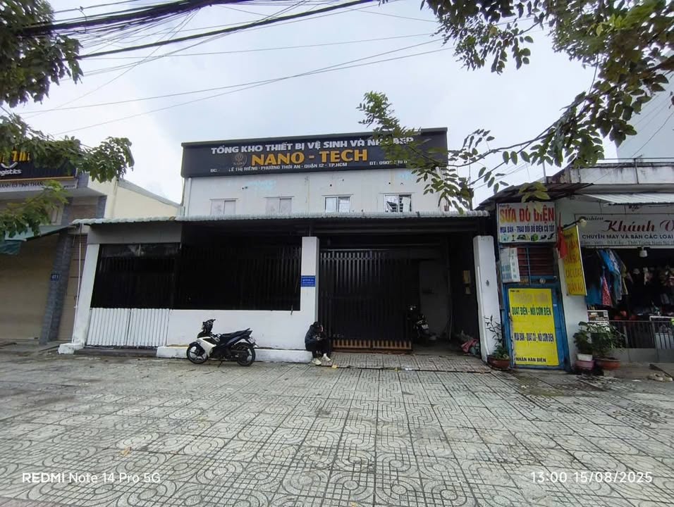 Cho thuê xưởng mặt tiền đường Lê Thị Riêng, Thới An, Q12 - Diện tích 360m², giá 40 triệu/tháng!