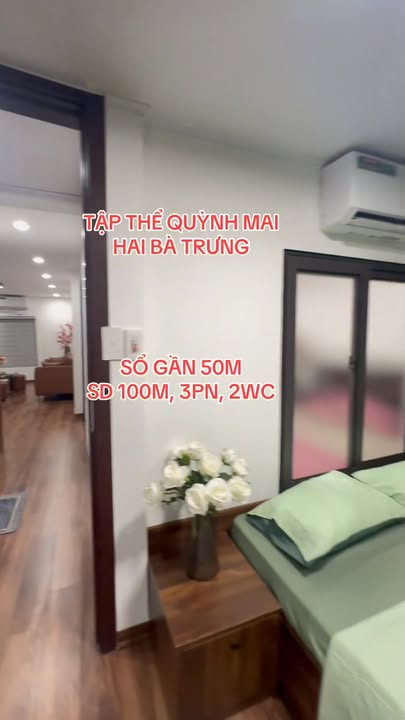 Căn hộ Tập thể Quỳnh Mai, Hai Bà Trưng 90m² giá 5.7 tỷ - Sổ đỏ chính chủ, ô tô đỗ cửa!