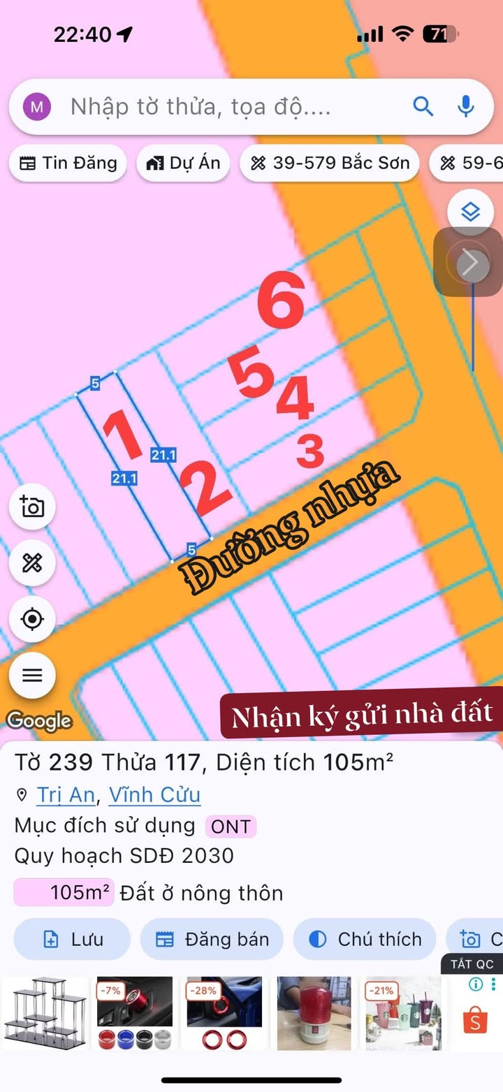 Đất nền Trị An Vĩnh Cửu 125m² giá chỉ 590 triệu - Cơ hội đầu tư hấp dẫn!