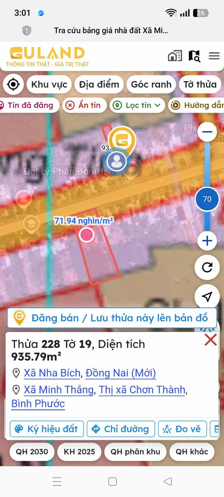 Đất nền Nha Bích, Chơn Thành 8000m² giá 5.5 tỷ - Tiềm năng phát triển cao!