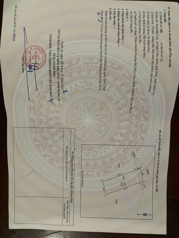 Đất mặt đường Bắc Liên, Nghi Liên 176m² giá 3.2 tỷ - Vị trí đẹp, không lỗi phong thủy!