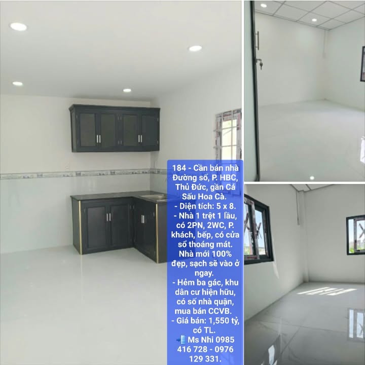 Nhà Đường Số, Hiệp Bình Chánh, Thủ Đức 40m² giá 1.55 tỷ - Nhà mới đẹp, vào ở ngay!