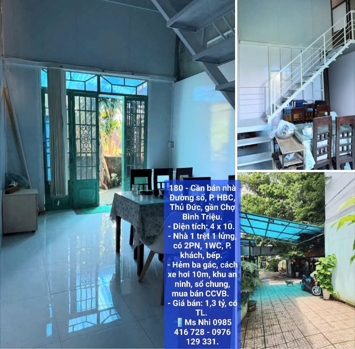Nhà bán Đường Số, Phường Hiệp Bình Chánh, Thủ Đức 40m² - Nhà 1 trệt 1 lửng, vị trí an ninh!