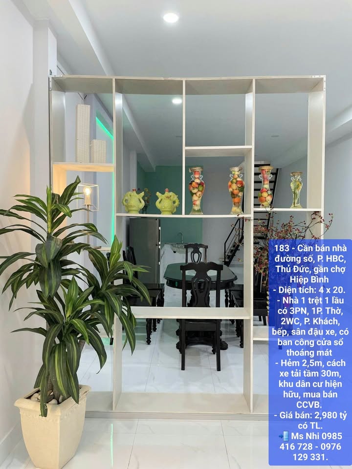Nhà phố Hiệp Bình Chánh, Thủ Đức 80m² giá 2.98 tỷ - Sẵn sàng vào ở ngay!