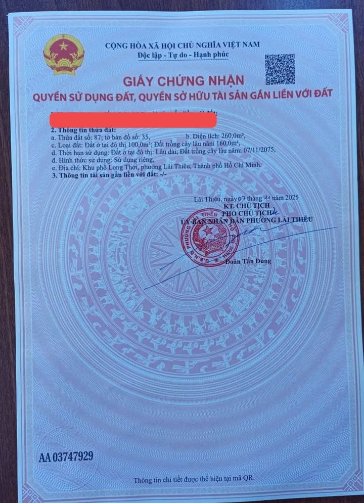 Đất mặt tiền Lái Thiêu, 100m² giá 6 tỷ - Phong thủy tốt, lợi thế lớn!