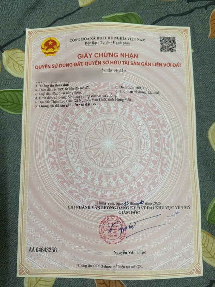 Đất nền Nguyễn Văn Linh, Hưng Yên 100m² chỉ 2.1 tỷ - Sổ đỏ chính chủ!