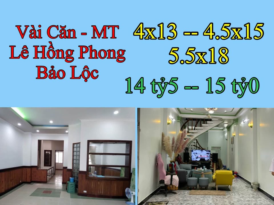 Nhà lầu mặt tiền Lê Hồng Phong, Bảo Lộc, 715m² giá chỉ 14.5 tỷ - Đầu tư sinh lời ngay!