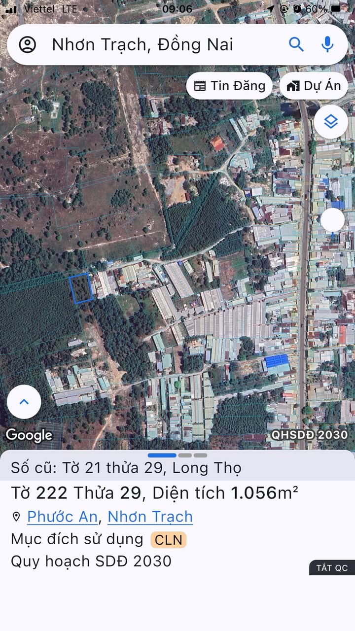 Đất nền 1.000m² tại xã Long Thọ, Nhơn Trạch - Giá chỉ 2 tỷ VND