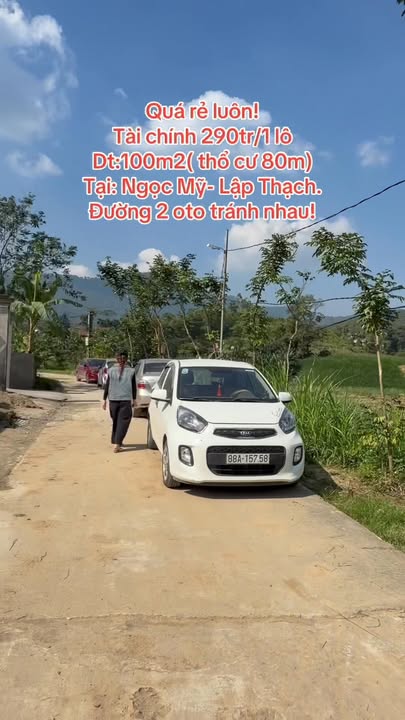 Đất nền Ngọc Mỹ Lập Thạch 102m² giá chỉ 290 triệu - Cơ hội đầu tư tuyệt vời!