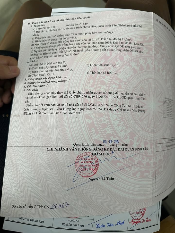 Đất nền chính chủ 71 Đường số 10, Bình Tân 80m² giá 7.3 tỷ - Tiềm năng sinh lời lớn!