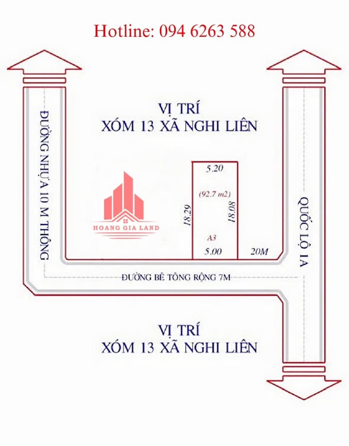 Đất Nghi Liên 92.7m² giá 2.3 tỷ - Đầu tư sinh lời ngay!