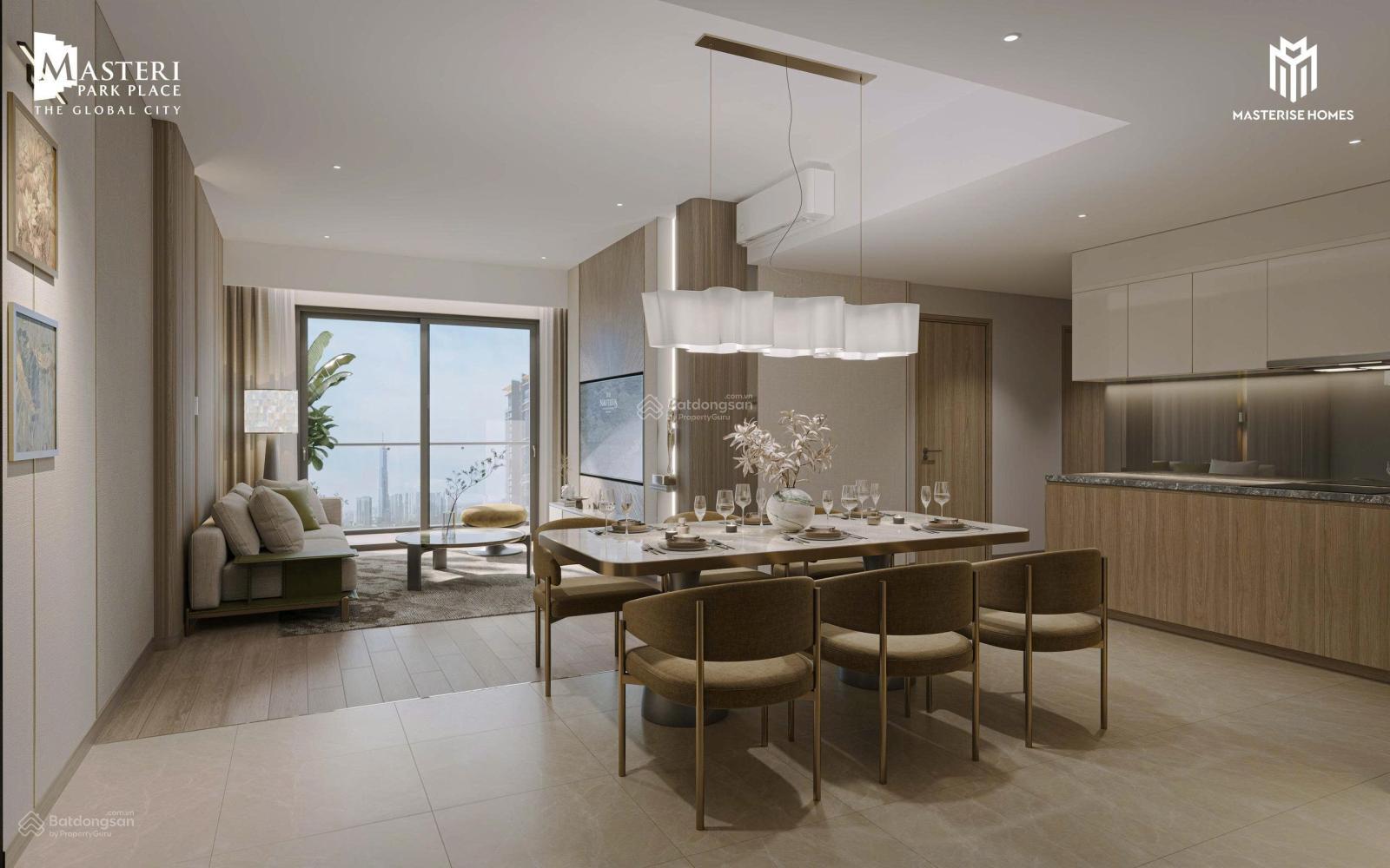 Căn hộ 2 phòng ngủ Masteri Park Place Quận 2 - View Nhạc Nước, chỉ 110 triệu/m²!