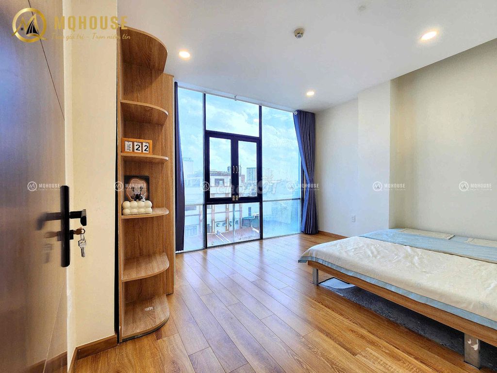 Căn hộ dịch vụ full nội thất 2PN Trương Công Định 45m² - View kính thoáng đãng!