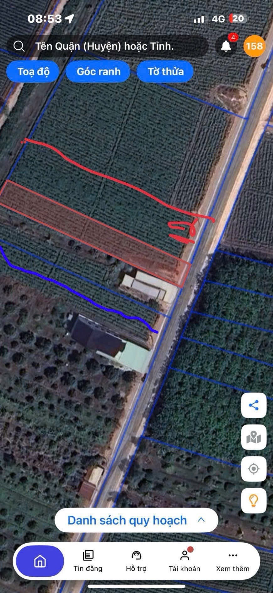 Đất thổ cư mặt tiền nhựa 12m Long Chữ Tây Ninh 1183.6m² - Đầu tư sinh lời tốt!