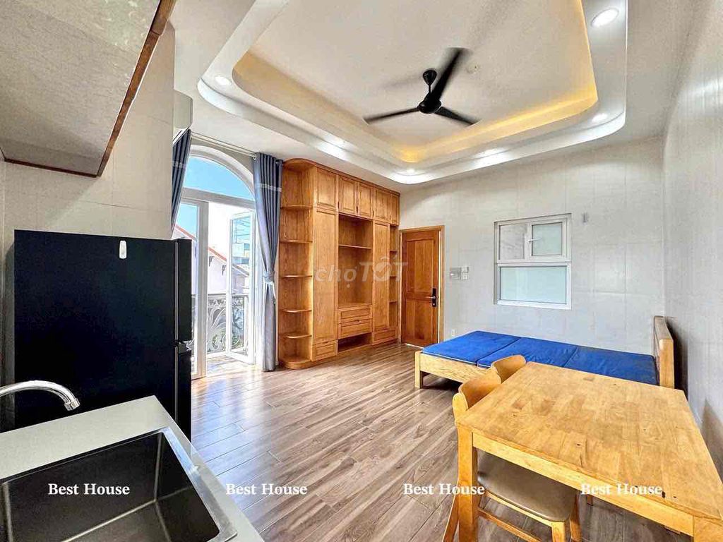 Studio ban công Tân Bình 35m² giá 6 triệu - Full nội thất mới tinh!