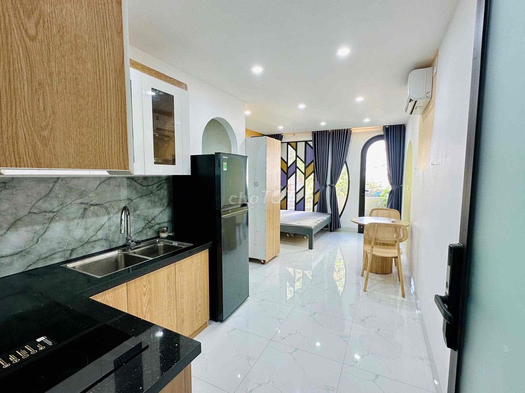 Căn hộ 1 phòng ngủ Phan Văn Trị 35m² giá 7.5 triệu - Không gian sống hiện đại, tiện nghi!