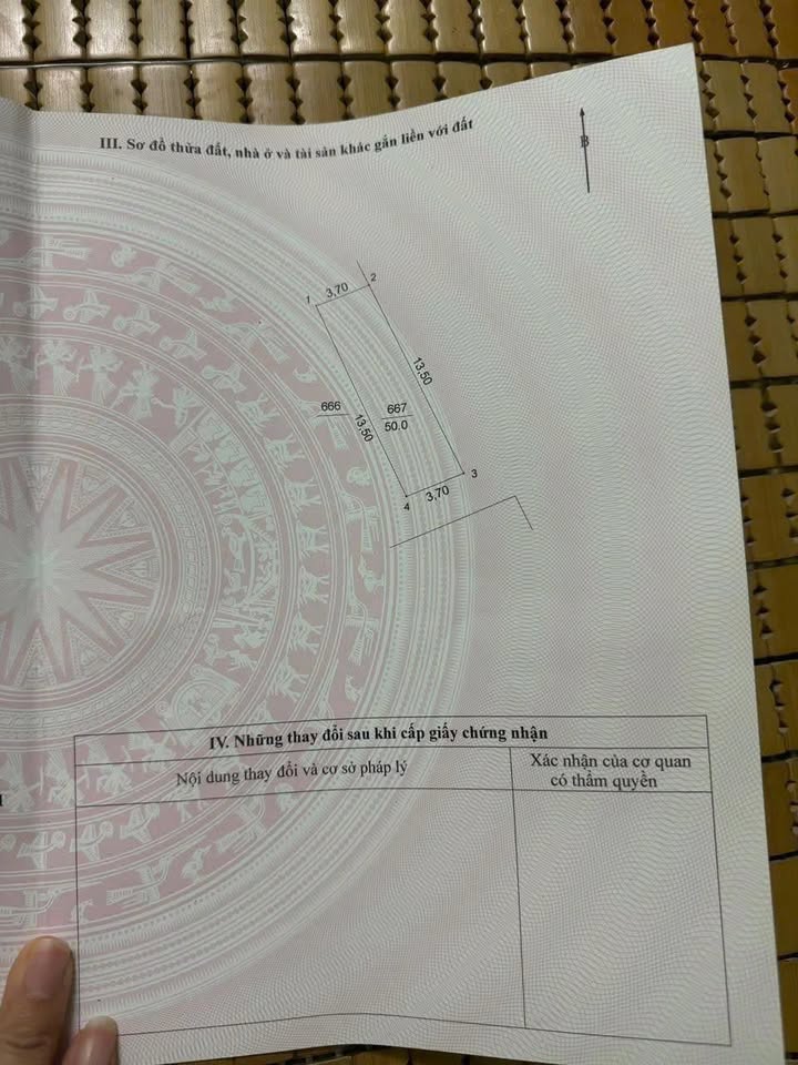 Đất nền thôn Bình Vọng, Văn Bình, Thường Tín 50m² giá 3.75 tỷ - Sổ hồng chính chủ!
