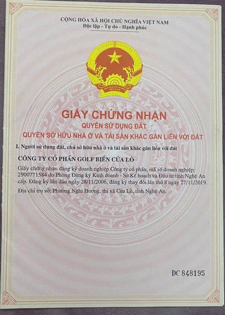 Đất Khu F Dự Án Sân Golf Cửa Lò 160m² giá 3 tỷ - Nhiều tiềm năng phát triển!