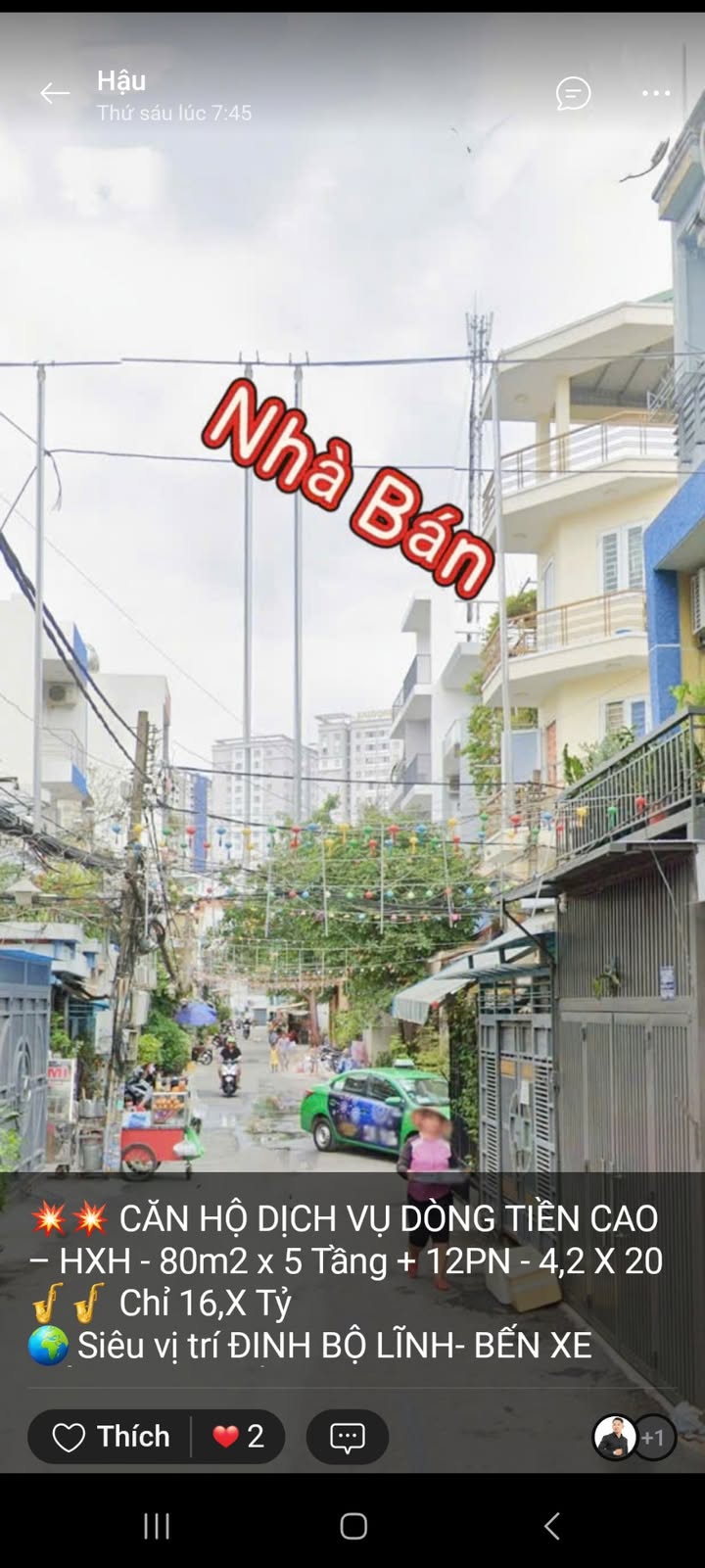 Căn hộ dịch vụ Đinh Bộ Lĩnh, Bình Thạnh 80m² giá 16 tỷ - Đầu tư hiệu quả ngay hôm nay!