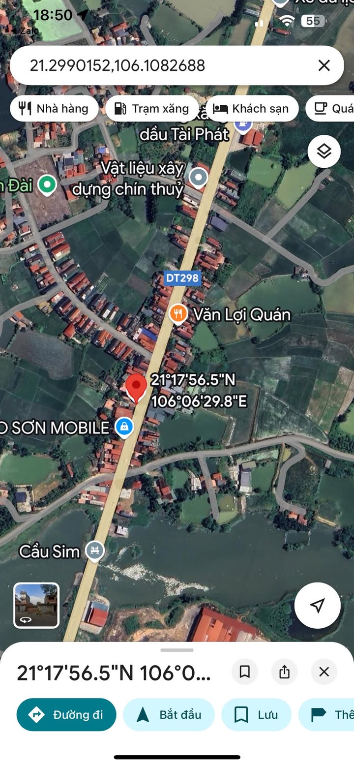 Đất nền mặt tiền Tỉnh lộ 298 Việt Yên 90m² - Giá thỏa thuận hấp dẫn!