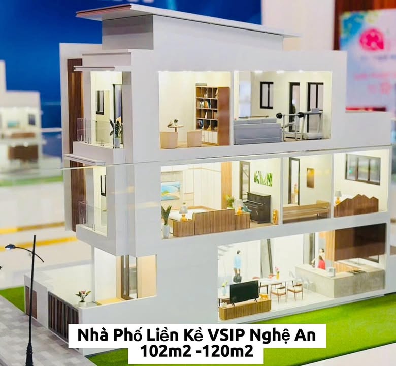 Townhouse KĐT VSIP Nghệ An 102m² giá 5.5 tỷ - Tiềm năng đầu tư cao!