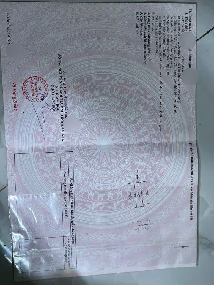 Đất nền ấp 4, xã Vĩnh Xương, Tân Châu 100m² giá chỉ 1 tỷ - Cơ hội không thể bỏ lỡ!