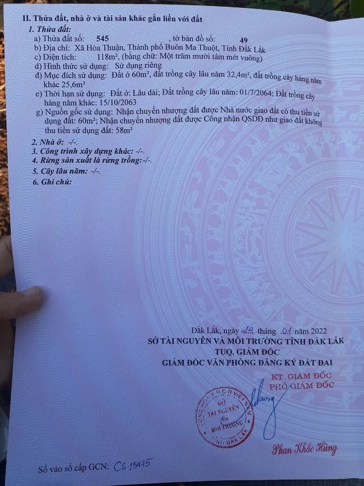 Đất nền Hòa Thuận - Buôn Ma Thuột 130m² giá 1.1 tỷ - Đầu tư sinh lời ngay!