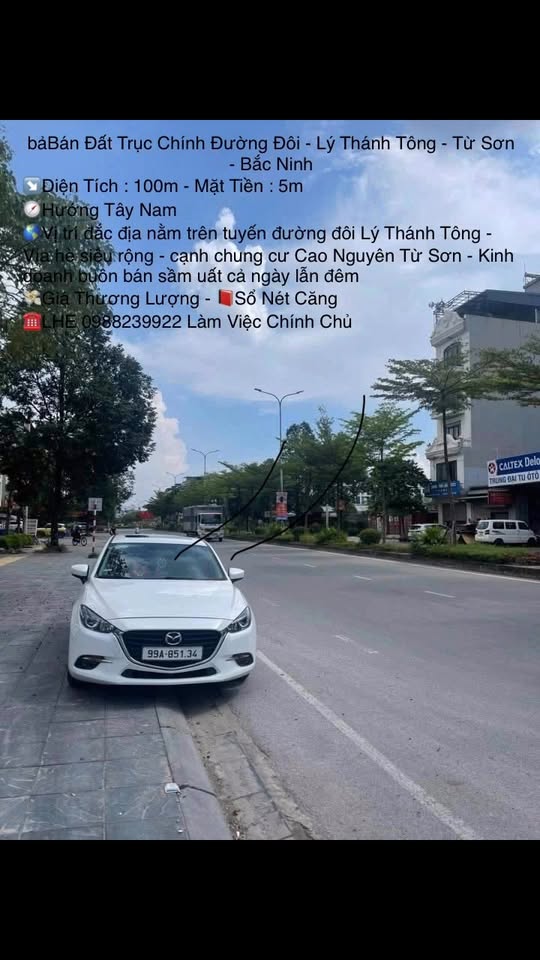 Đất Trục Chính Đường Đôi Lý Thánh Tông Từ Sơn 100m² - Kinh Doanh Sầm Uất!