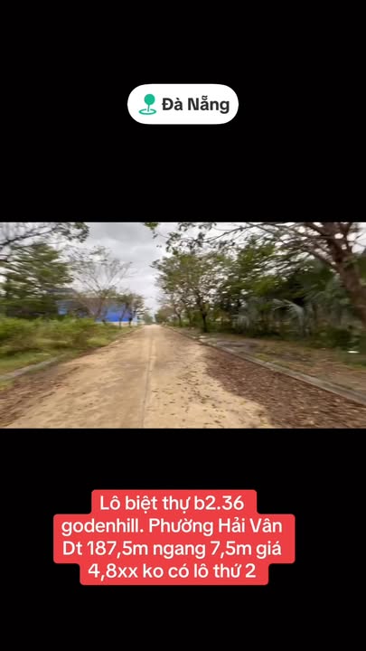 Biệt thự Golden Hills 187,5m² giá 4,8 tỷ - Cơ hội đầu tư hiếm có!