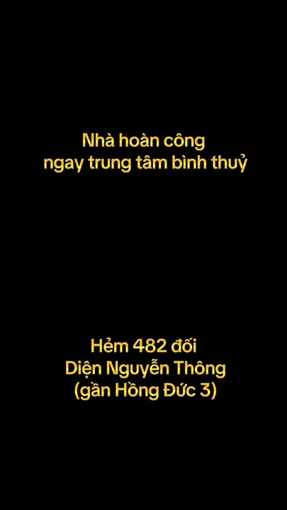 Nhà phố hẻm 482 Cách Mạng Tháng 8, Bình Thủy 46m² giá 1.25 tỷ - Sổ đỏ chính chủ!
