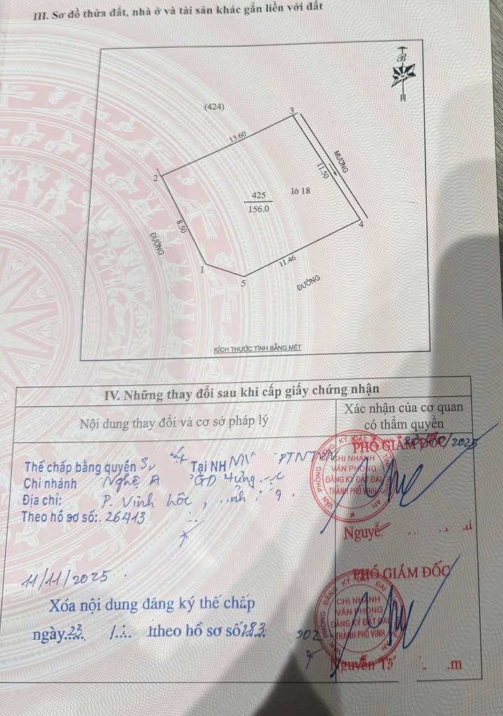 Đất nền 156m² tại phường Hưng Đông, Vinh - Giá chỉ 5 tỷ, xây tự do!