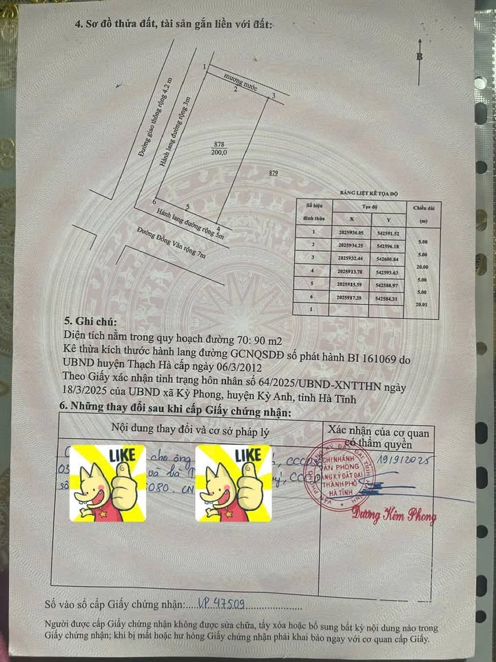 Đất nền mặt tiền đường Đồng Văn Tân Tiến, phường Hà Huy Tập 200m² giá 3.75 tỷ - Cơ hội đầu tư hấp dẫn!