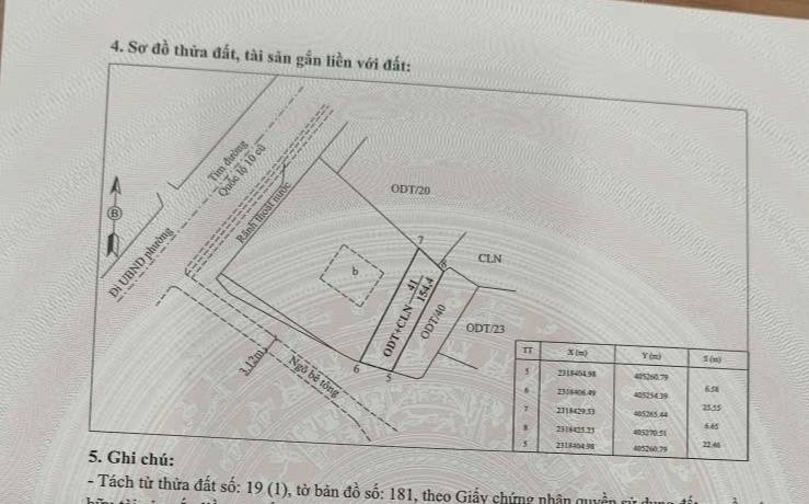 Đất nền Quảng Yên 154m² giá 1.4 tỷ - Hướng Tây phong thủy tốt